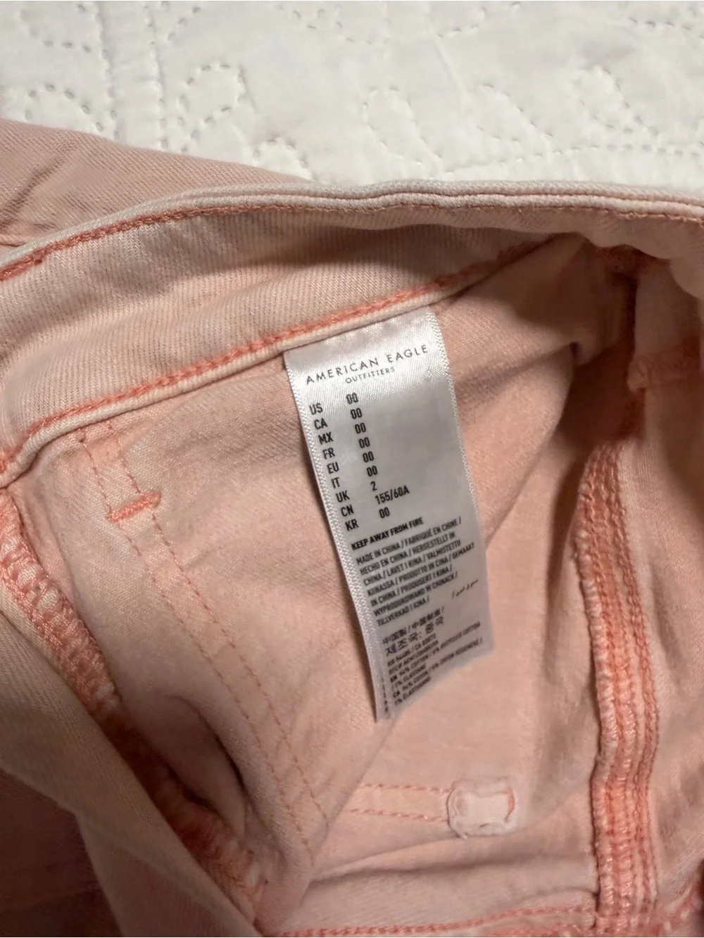 American Eagle Outfitters High-Waist Blush Pink Shorts